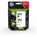 Hewlett Packard HP 304 Black+Color Combo Pack