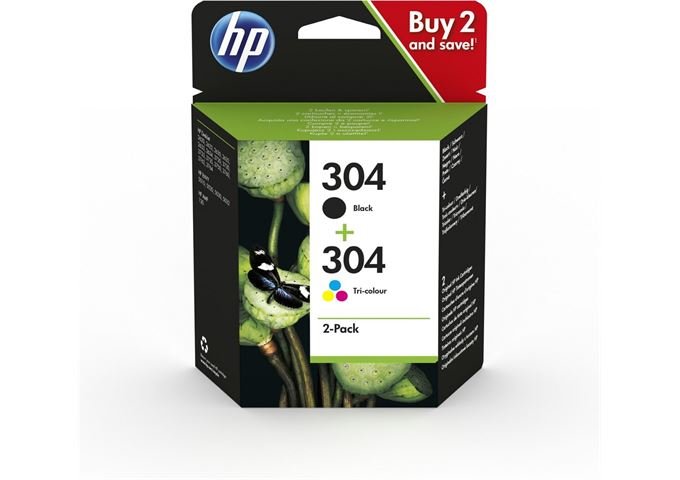 Hewlett Packard HP 304 Black+Color Combo Pack