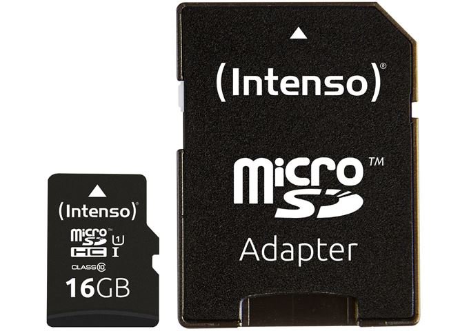 Intenso Micro SD Card 16GB UHS-I inkl. SD Adapter
