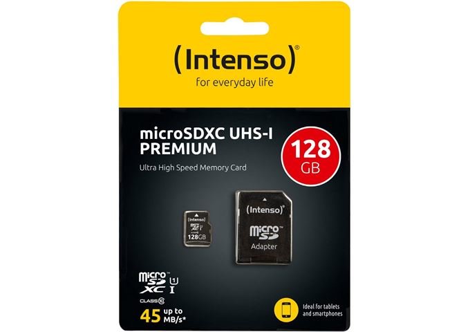 Intenso Micro SD-XC Card 128GB UHS-I Premium