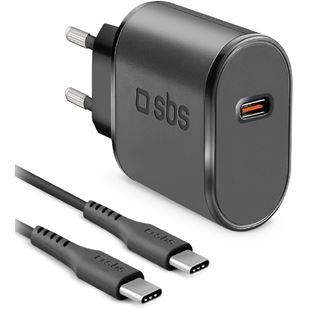 SBS Ladegerät USB-C 15W, Schwarz